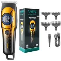 Cortador de Cabelo VGR V-966 Recarregável - Dourado/Preto