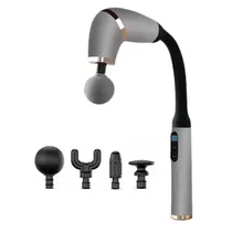 Massageador Eletrico Corporal Muscular Portatil BLD-339 / 20W / com Acessorios - Cinza