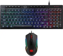 Teclado e Mouse com Fio Redragon S141 Preto (Inglês)