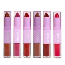 Batom Ruby Rose Duo Feels Mood Matte + Gloss Cores Várias HB-8614