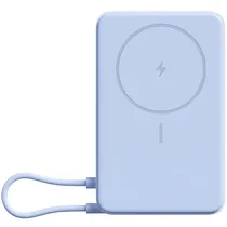Carregador Portátil Wireless Xiaomi Magnetic Power Bank WPB1007Z 10.000 Mah 2 Saídas USB-C - Azul