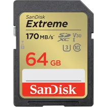 Cartão de Memória Sandisk Extreme 64GB 170 MB/s Class 10 - SDSDXV2-064G-Gncin