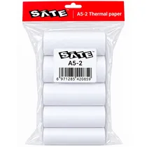 Papel de Imp. Termica Sate Adesivo A5-2 p/ QF300 5 Unidades