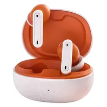 Fone de Ouvido Satellite AE-6232 Wireless - Branco e Laranja