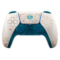 Controle Sony Dualsense Genshin Impact Limited Edition para PS5 Wireless - Azul e Dourado