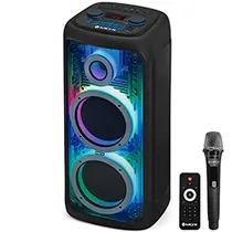 Caixa de Som Mox MO-D1010 10" Bluetooth / Aux / USB / FM / TF / LED - Preto