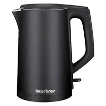 Chaleira Elétrica Interbras T30PY / 1.8 Litros / 1500W / 220V - Preto