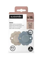 Suavinex Nursery Chupete Fisio s 6/18M 2UNID. Wonder i6 Sil 6-18M+ Combinado