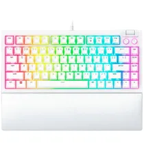 Teclado Gamer Mecánico Razer Blackwidow V4 75% Hot-Swappable USB / RGB / Inglês - Blanco (RZ03-05001700-R3M1)