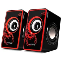 Caixa de Som / Speaker Gaming Marvo Scorpion SG-201 / USB / Jack 3.5MM - Vermelho/ Preto