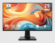 Monitor MSI Pro MP251 E14L 24.5" Full HD LED 144HZ, 1MS - Preto