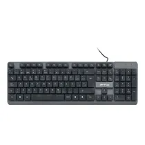 Teclado FTX K87 USB / Espanhol - Preto / Cinza