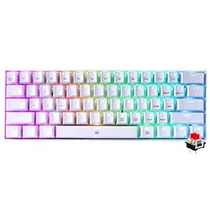 Teclado Gamer Mecânico Redragon K630W-RGB Dragonborn Mini USB / Red / Inglês - Branco