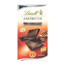 Barra Chocolate Lindt Amargo Sem Açucar 100G