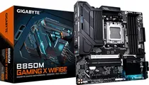 Placa Mãe Gigabyte AM5 B850M Gaming X WIFI6E HDMI/ 2DP/ USB 3.2/ 2M.2/ DDR5/ Matx