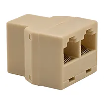 Adaptador Extender / Duplo RJ-45 Bege