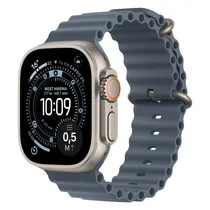 Apple Watch Ultra 3 MEWH4LW/A Celular + GPS Caixa Titânio Natural 49MM - Oceano Azul Âncora