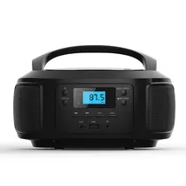 Radio Toca CD 4LIFE FLD04 com Bluetooth / MP3 / FM / USB / Aux / Bivolt - Preto