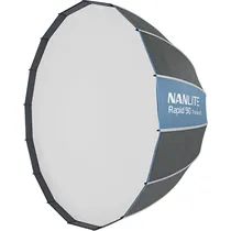 Softbox Nanlite SB-RP90 Rapid 90 CM Pré-Montado - Preto/Azul