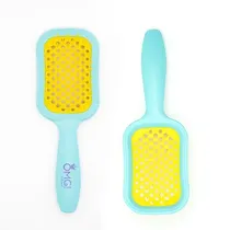 Omg Cepillo p/Cabello Thermic Vented Celeste/Amarillo