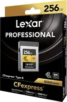 Memoria CF Express 256GB Lexar Professional Tipo B Gold Series 3600-3300MB/s (LCXEXP4256G-Rneng)