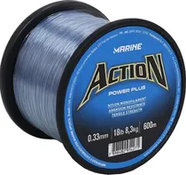 Linha Monofilamento Marine Sports Action Power Plus 18LB 8,3KG 0,33MM 600M
