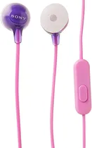 Auricular Sony In-Ear MDR-EX15AP Violet c/Mic.