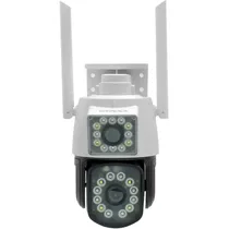 Câmara IP Satellite A-CAM010D IP66 4MP/SD/Ai - Preto/Branco