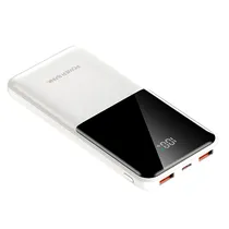 Carregador Portatil Powerbank High Quality / 10000MAH / 22.5W / 2X USB-A / USB-C - Branco