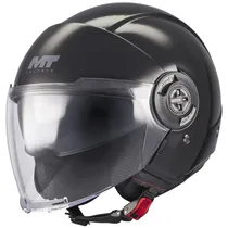 Capacete MT Helmets Viale SV s Pure A1 - Aberto - Tamanho M - com Óculos Interno - Gloss