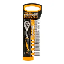 Jogo de Soquetes 1/4" Tolsen 15150 – 14 Peças