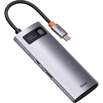 Hub Baseus Série Lite 5 Em 1 USB-C - Cinza (CAHUB-CX0G)
