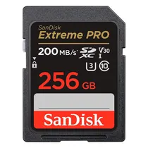 Cartão de Memória SD Sandisk Extreme Pro 256GB 310MBS - SDSDXDE-256GB-GN6MN