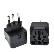 Original Adaptador de Enchufe Europeo p/Padron Brasil WF-1010 Negro