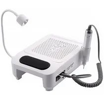 Torno para Unhas com Aspirador de Po Portatil Prosper XZMUV-102 / 4 Em 1 / com Acessorios / Bivolt - Branco