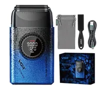 VGR Barbeador V-377 USB Recargable Blue