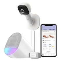 Babá Eletrônica Hubble Guardian Cam Connected Wifi Sensor de Saúde - Branco