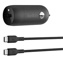 Carregador Veicular Belkin CCA004BT1MBK-B6 30W USB-C + Cabo USB-C/USB-C - Preto