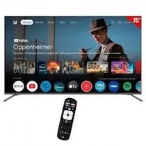 TV Qled 75" Mtek MKQ75FSGU 4K Smart Google Wi-Fi Bluetooth