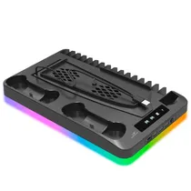 Suporte Gaminja P58 Playstation 5 PS5 Multifuncional com Base de Recarga, Preto