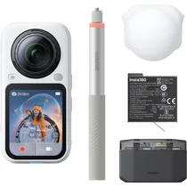 INSTA360 Camara X6 Action 360 Cinsabxa-Essentials Bundle X604 White