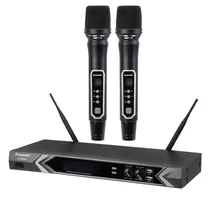 Ecopower Microfono Inalambrico EP-M302 2 Microfonos 3.5MM/Bivolt Negro