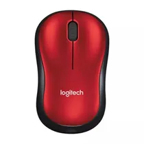 Mouse Logitech M185 Vermelho/Pto s/fio 910-003635
