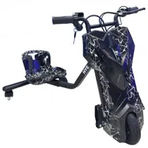 Triciclo Eletrico HYE-TR02 8.5" - Black White Lightning