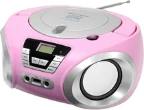 Radio Portatil Mega Star MP-1842BT USB/ BT/ CD/ FM/ Pink