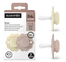 Suavinex Nursery Chupete Fisio s 0/6M 2UND. WONDERI4 Sil 0-6M+ 3308400-WGR