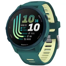 Smartwatch Garmin Forerunner 170 Music 010-03920-12 de 42.6MM com Amoled 1.2 / 4GB / GPS / 5 Atm / Wi-Fi - Teal Green