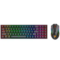 Tec/ Mouse Redragon S136 Mecanic s/ Fio RGB Preto Mec 78% C/ Nume Wifi/ BT/ Fio