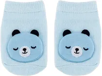 Meias Sapatilha Antiderrapante Urso Buba - 14541 Azul - P