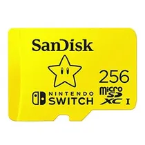 Cartão de Memória Micro SD Sandisk Nintendo Switch Super Mario 256GB - SDSQXAO-256G-GNCZN